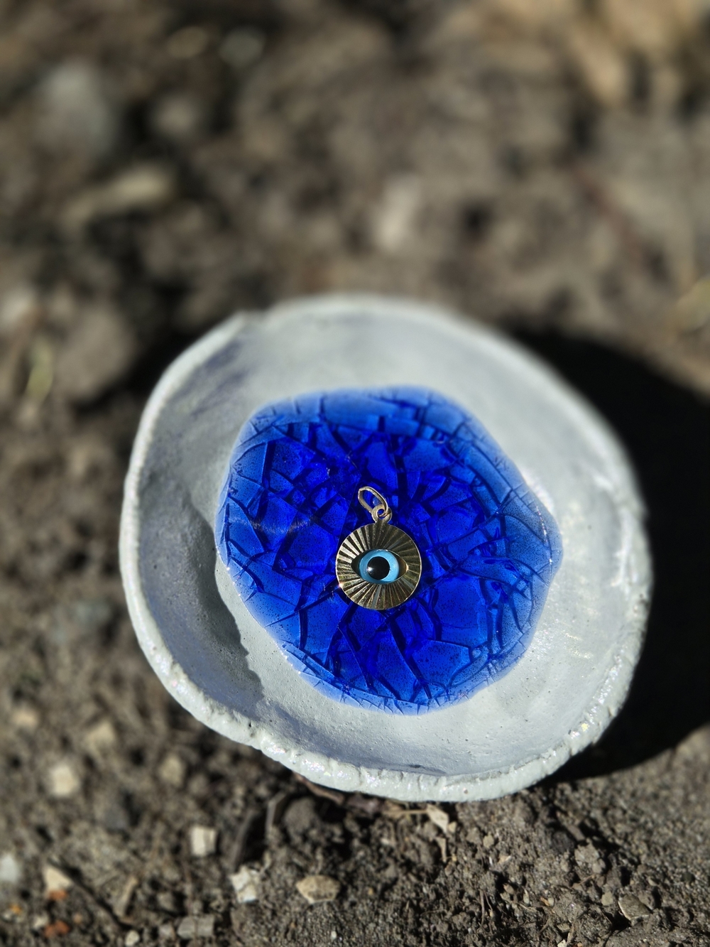 Pre-loved 10K Gold Evil Eye Pendant